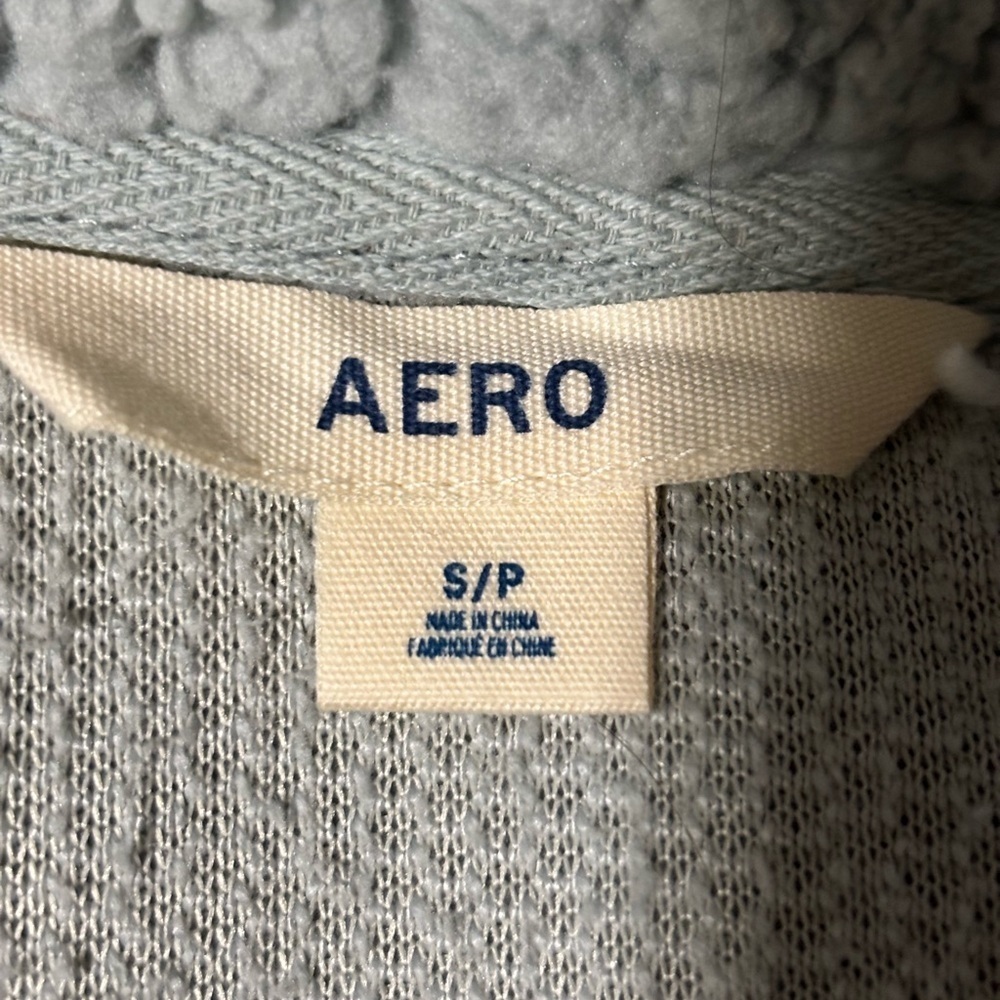 Aeropostale Light Blue Teddy Jacket small - Picture 8 of 10